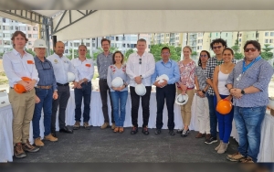 Aspectos de la visita en la que se oficializó el acompañamiento a Celsia en este proyecto por parte del Gobierno Nacional y la Embajada de Suiza.